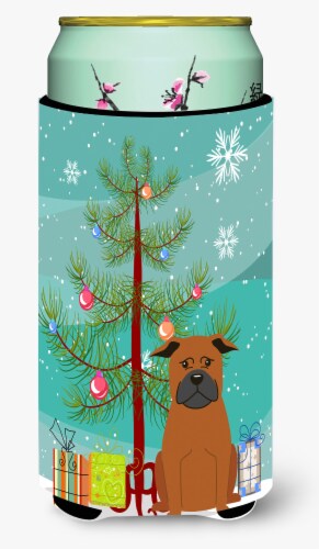 Carolines Treasures  BB4236TBC Merry Christmas Tree Chinese Chongqing Dog Tall B Perspective: front