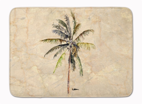 Carolines Treasures  8482RUG Palm Tree Machine Washable Memory Foam Mat Perspective: front