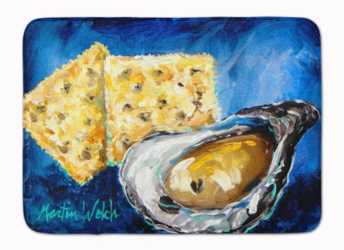 Carolines Treasures  MW1089RUG Oysters Two Crackers Machine Washable Memory Foam Perspective: front