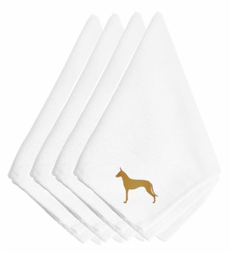 Carolines Treasures BB3388NPKE Pharaoh Hound Embroidered Napkins Set of 4 Perspective: front