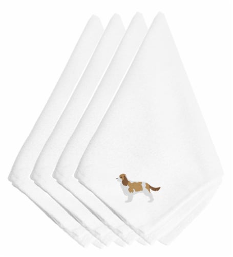 Carolines Treasures  BB3449NPKE Cavalier King Charles Spaniel Embroidered Napkin Perspective: front