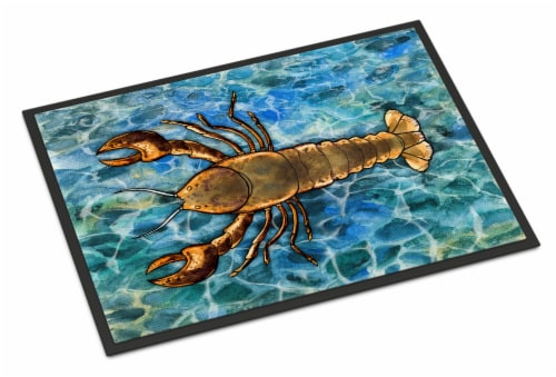 Carolines Treasures  BB5351MAT Lobster Indoor or Outdoor Mat 18x27 Perspective: front