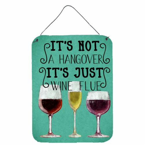 Carolines Treasures  BB5409DS1216 Wine Flue Sign Wall or Door Hanging Prints Perspective: front