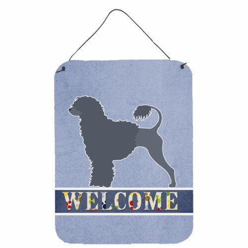 Carolines Treasures  BB5572DS1216 Portuguese Water Dog Welcome Wall or Door Hang Perspective: front