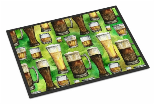 Carolines Treasures BB5758JMAT Irish Beers Doormat 24x36 Perspective: front