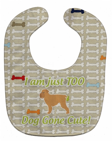Carolines Treasures BB6545BIB Dog Gone Cute Brussels Griffon Baby Bib Perspective: front