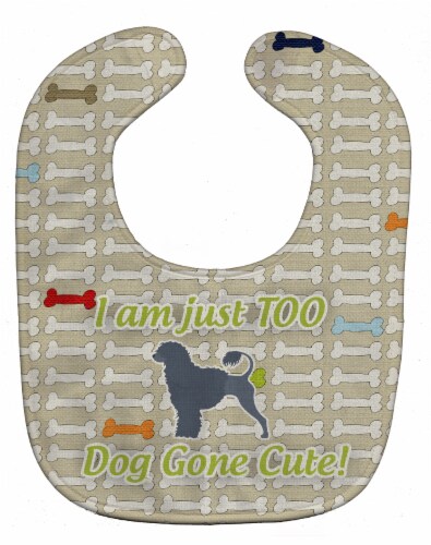 Carolines Treasures BB6573BIB Portuguese Water Dog Dog Gone Cute Baby Bib Perspective: front