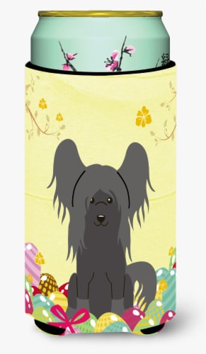 Carolines Treasures  BB6112TBC Easter Eggs Chinese Crested Black Tall Boy Hugger Perspective: front