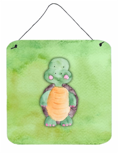 Multicolor Caroline's Treasures BB7382DS66 Turtle Watercolor Wall or Door Hanging Prints 6x6 