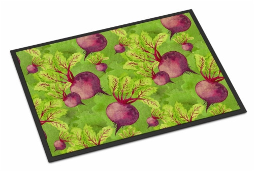 Carolines Treasures BB7574JMAT Watercolor Raddishes Doormat 24x36 Perspective: front