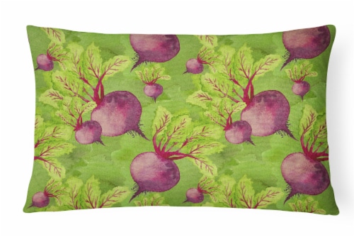 Carolines Treasures BB7574PW1216 Watercolor Raddishes Canvas Fabric Decorative Perspective: front