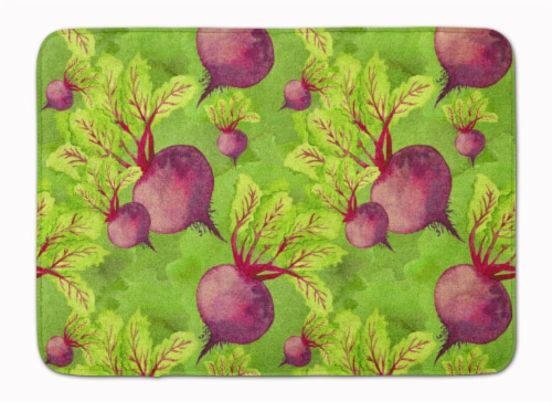 Carolines Treasures  BB7574RUG Watercolor Raddishes Machine Washable Memory Foam Perspective: front