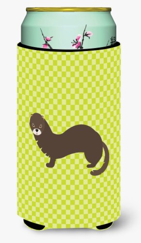 Russian or European Mink Green Tall Boy Beverage Insulator Hugger 