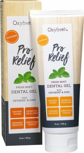 Oxyfresh Pro Relief Fresh Mint Dental Gel Perspective: front