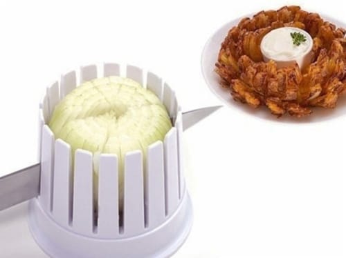 Onion Blossom Maker Set- All-in-One Blooming Set with Corer and Breader Batter Bowl