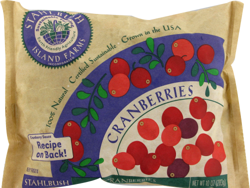 Stahlbush Island Farms Whole Cranberries Perspective: front