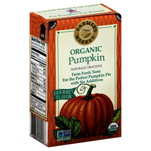 Farmer's Market Organic Pumpkin Puree Perspective: front