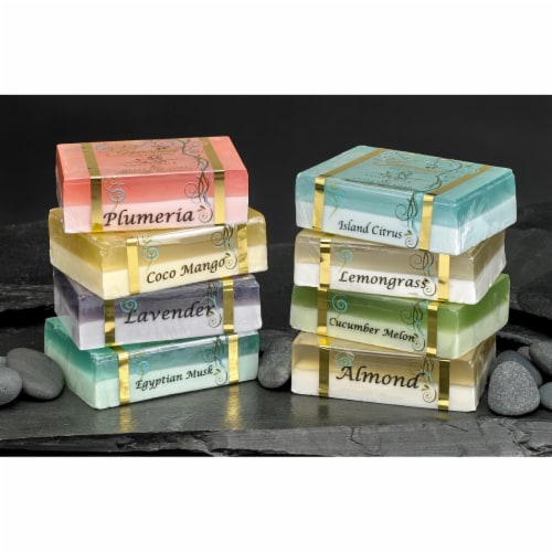 Gracian Goats Milk OO-03 Half Goats Milk & Half Olive Oil Soap - Cucumber Melon Perspective: front