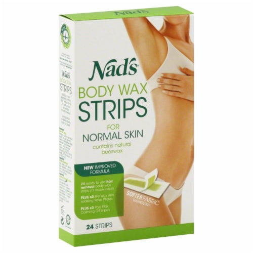 Nad's Body Wax Strips for Normal Skin Perspective: front