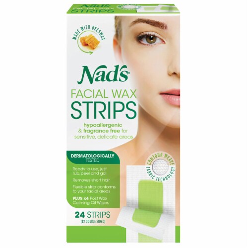 Nad's Facial Wax Strips Perspective: front