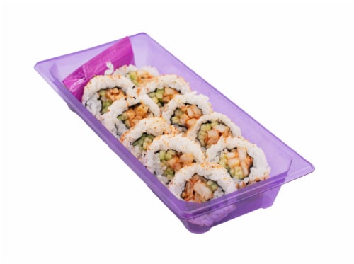 Japanese Food Express Inc Shrimp Spicy Sushi Roll Perspective: front