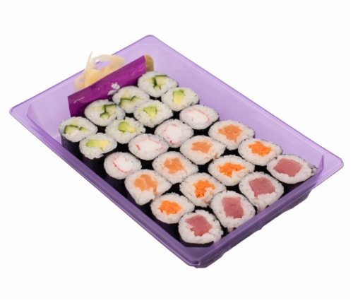 Japanese Food Express Rainbow Combo Sushi Perspective: front