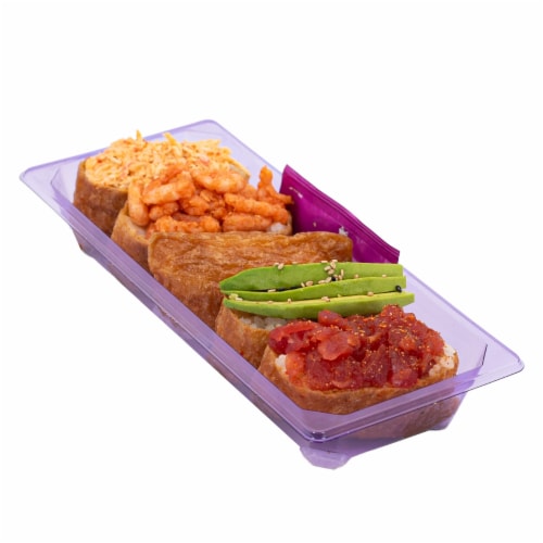 Japanese Food Express Inc. Brown Rice Inari Sushi Combo Perspective: front