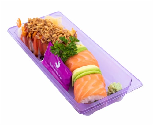 Crunch Shaggy Mermaid Sushi Roll Perspective: front