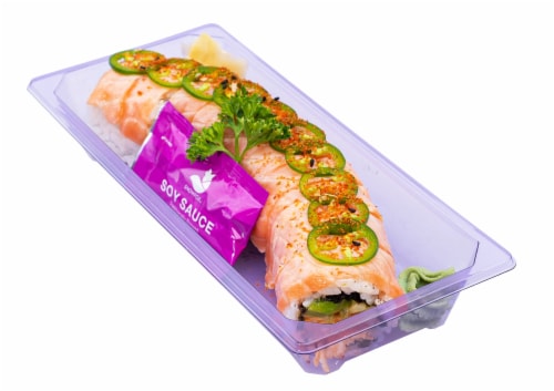 Japanese Food Express Inc Pink Flame Sushi Roll Perspective: front
