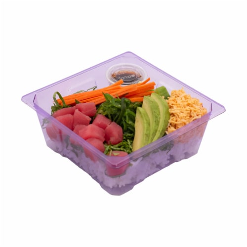Japanese Food Express Inc Tuna Poke Rice Bowl Perspective: front