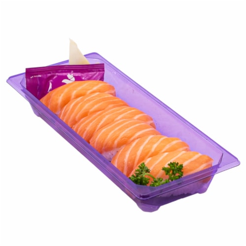 Salmon Nigiri Sushi Perspective: front