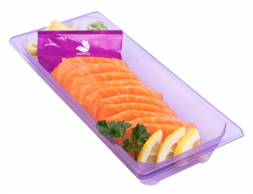 Salmon Sashimi Perspective: front