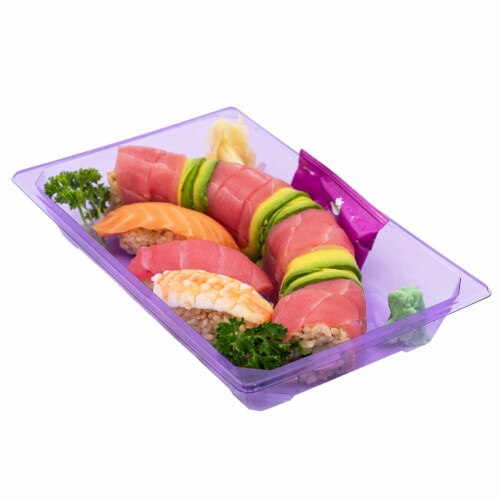 Japanese Food Express Inc. Brown Rice Dragon Tuna Nigiri Sushi Combo Perspective: front