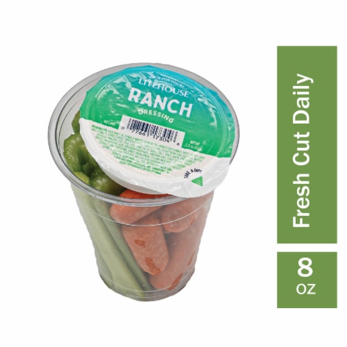 Grab & Go Carrot & Celery Cup with Ranch Perspective: front