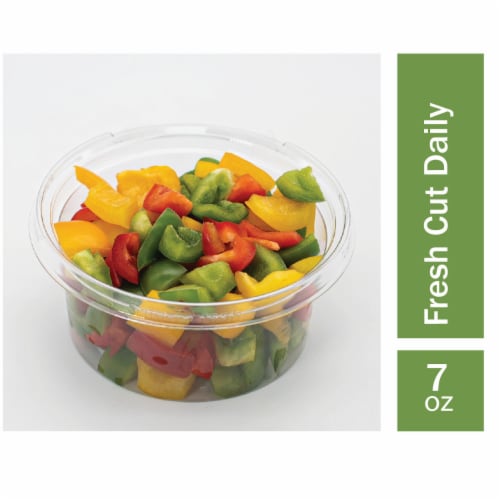 Fresh Cut Diced Pepper Tri-Blend Perspective: front