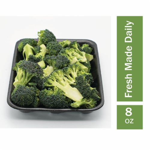 Fresh Cut Broccoli Florets Perspective: front