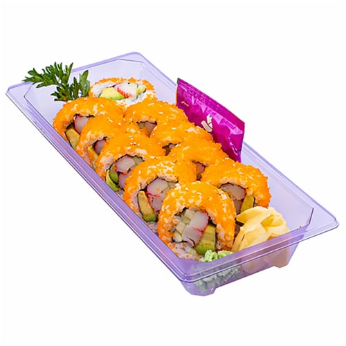 Japanese Food Express California Masago Sushi Roll Perspective: front