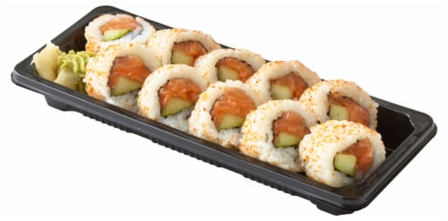 JFE Spicy Salmon Sushi Roll Perspective: front