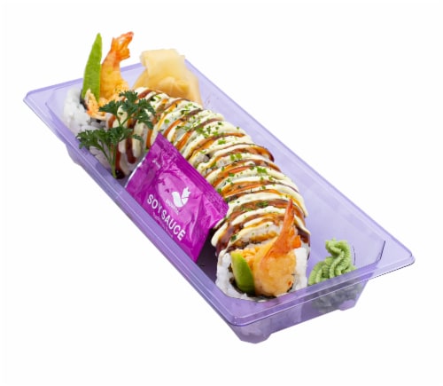 Japanese Food Express Inc Creamy Shaggy Dog Sushi Roll Perspective: front