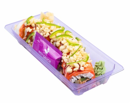 Japanese Food Express Inc Spicy Tenkasu Roll Perspective: front