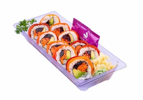 Japanese Food Express Inc Just Vegan Roll Sushi Perspective: front