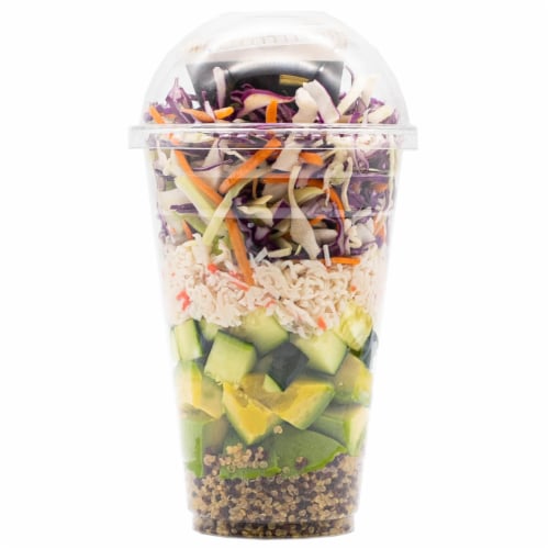 California Roll Salad Cup Perspective: front
