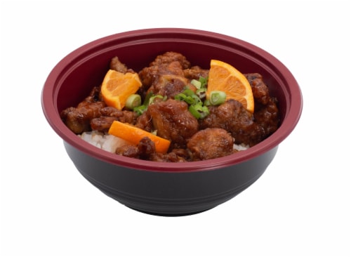 Japanese Food Express Inc Orange Chicken Bowl Perspective: front