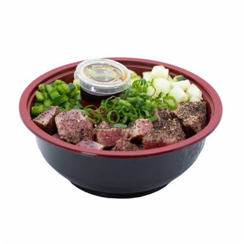 Japanese Food Express Sear Tuna Poke Perspective: front