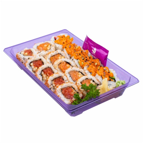 Japanese Food Express Inc Spicy Combo Sushi Roll Perspective: front