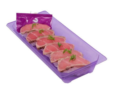 JFE Seared Tuna Nigiri Sushi Perspective: front