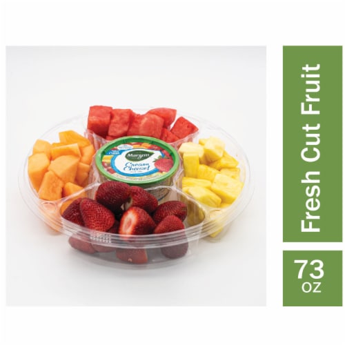 Fresh Cut Fruit Large Party Tray with Dip, 73.5 oz - Fry's Food Stores