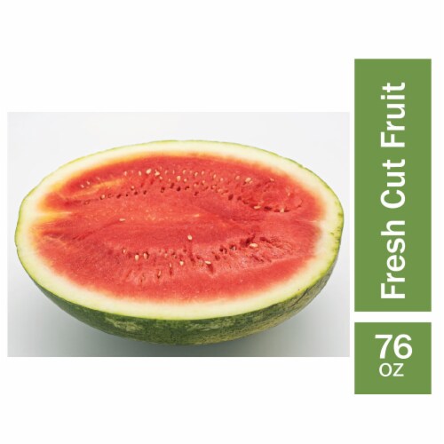 Fresh Cut Watermelon Half Perspective: front