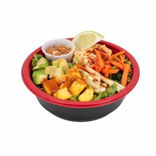 Japanese Food Express Tajin Mango Crab Salad Bowl Perspective: front