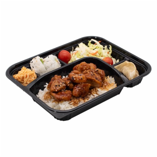Japanese Food Express Inc Teriyaki Fried Chicken Bento Box Perspective: front